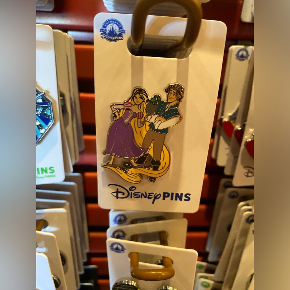 2024 Disney Parks Rapunzel Tangled Flynn Rider Pascal Frying Pan OE Pin New BNWT
